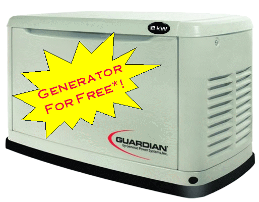 Generator For Free*! (Guardian 8kW Generator)